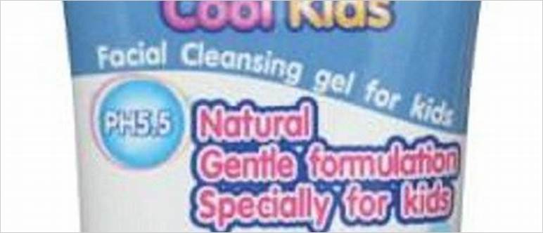 Face cleanser for kids
